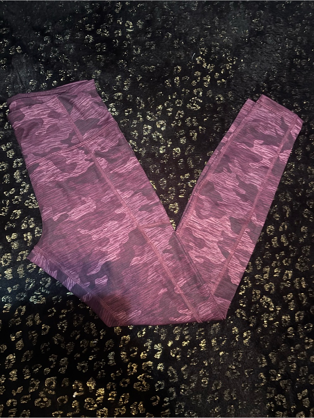 Avia Magenta Camo Active Workout Leggings with Side Pockets